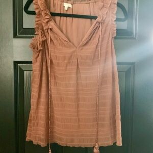 Ruffled Sleeveless Top